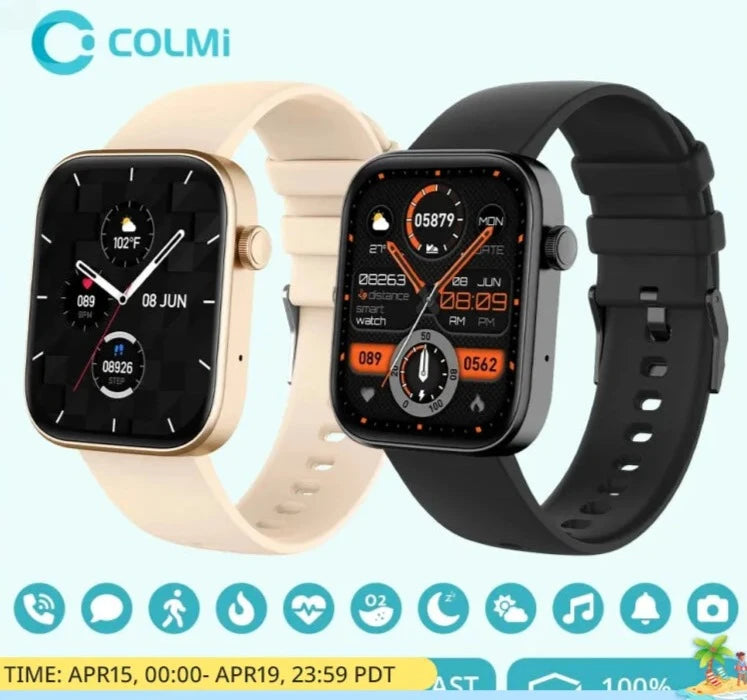 COLMI P71 Voice Calling Smartwatch Men Health Monitoring IP68 Waterproof Smart Notifications Voice Assistant Smart Watch Women