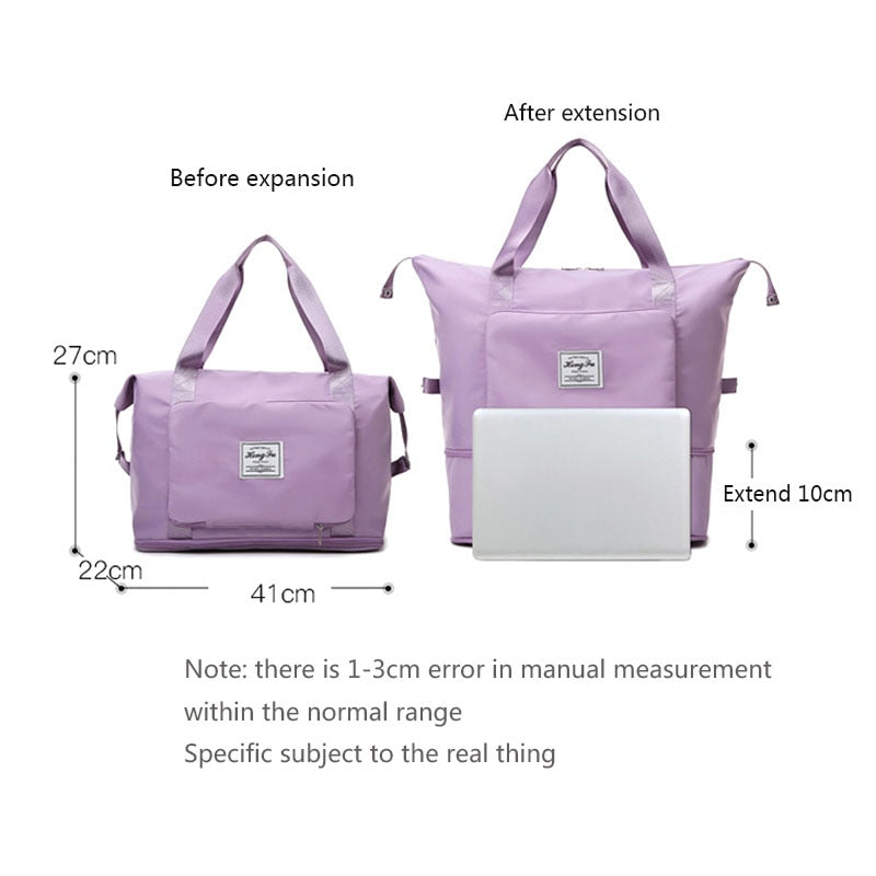 2023 Large Capacity Waterproof Luggage Bag for Universal Folding Travel Bag Dry Wet Separation Fitness Bag Handbag Travel Bag